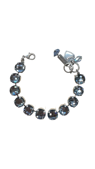 MARIANA SMOKEY BLUE SWAROVSKI CRYSTAL TENNIS BRACELET