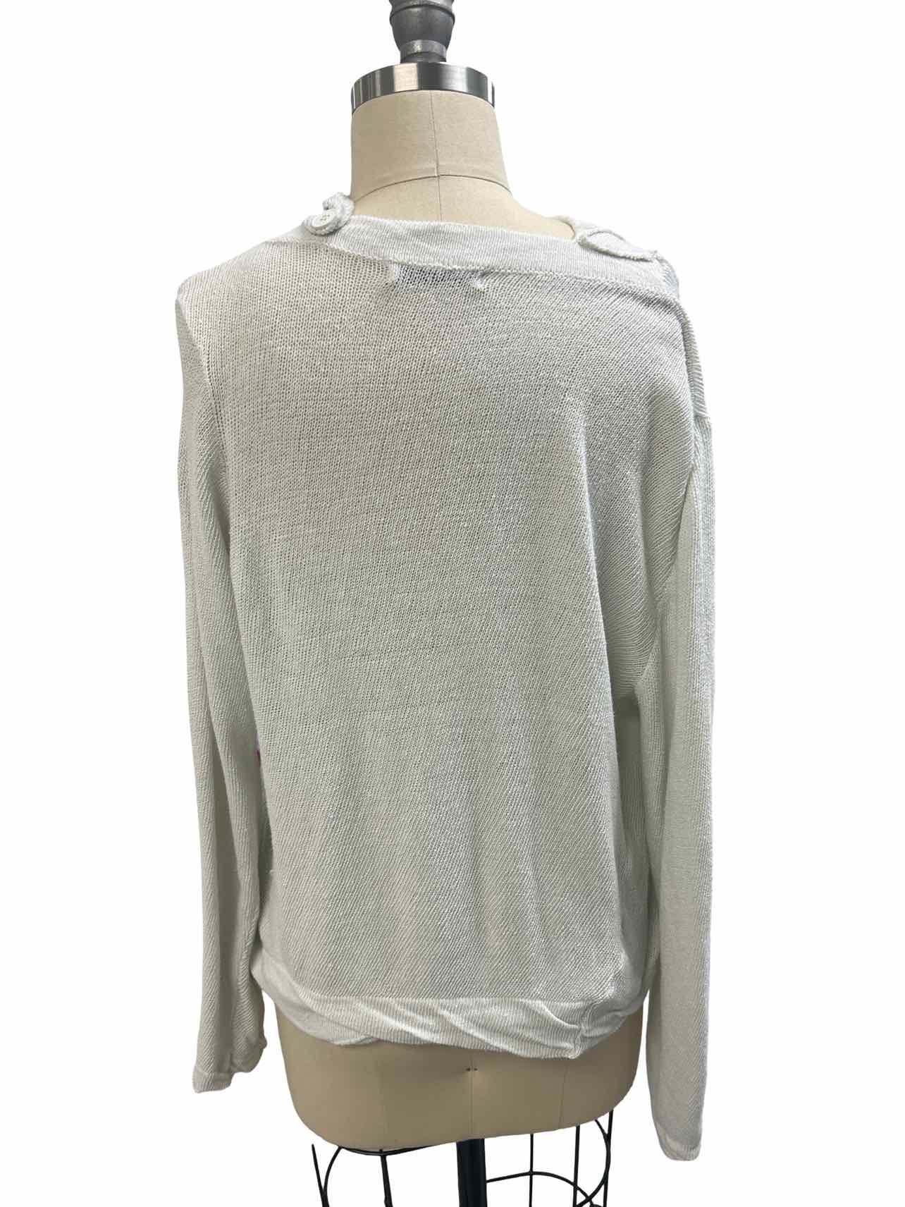 LURDES BERGADA 100% COTTON ASYMMETRIC CARDIGAN SIZE: S