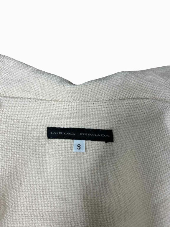 LURDES BERGADA NEW! OVERSIZE DROP SHOULDER CROP COTTON JACKET SIZE: S