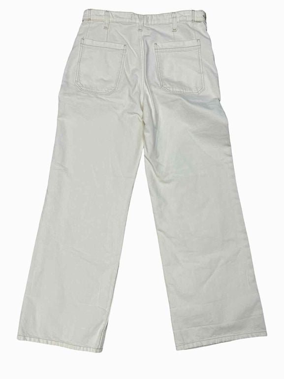 FREE PEOPLE PALMER CUFFED JEANS IN EGGSHELL SIZE: 29