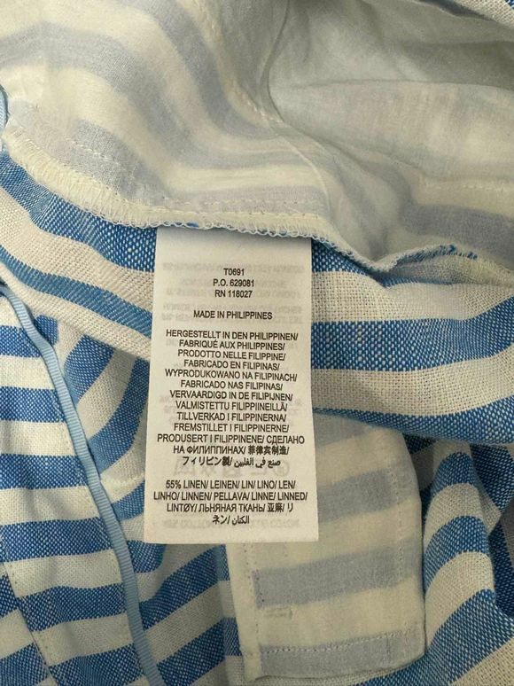 BODEN NWT! STRIPED PAPERBAG BLUE/WHITE PANT SIZE 12