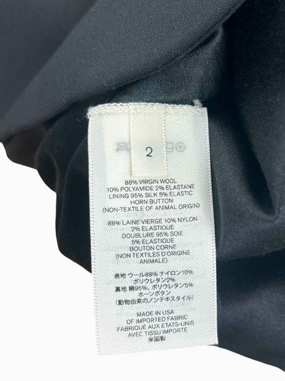 THE ROW SCHOOLBOY TWO BUTTON TAILORED BLAZER SIZE: 2