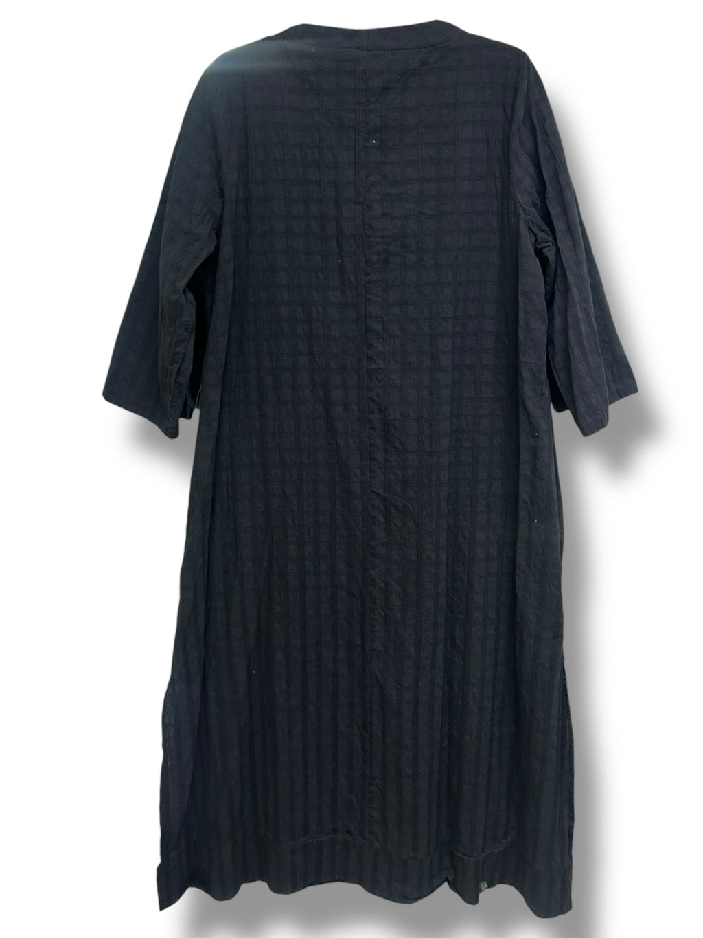 POMANDER PLACE TUCKERNUCK BLACK CAROLINE COTTON CAFTAN SIZE XXL