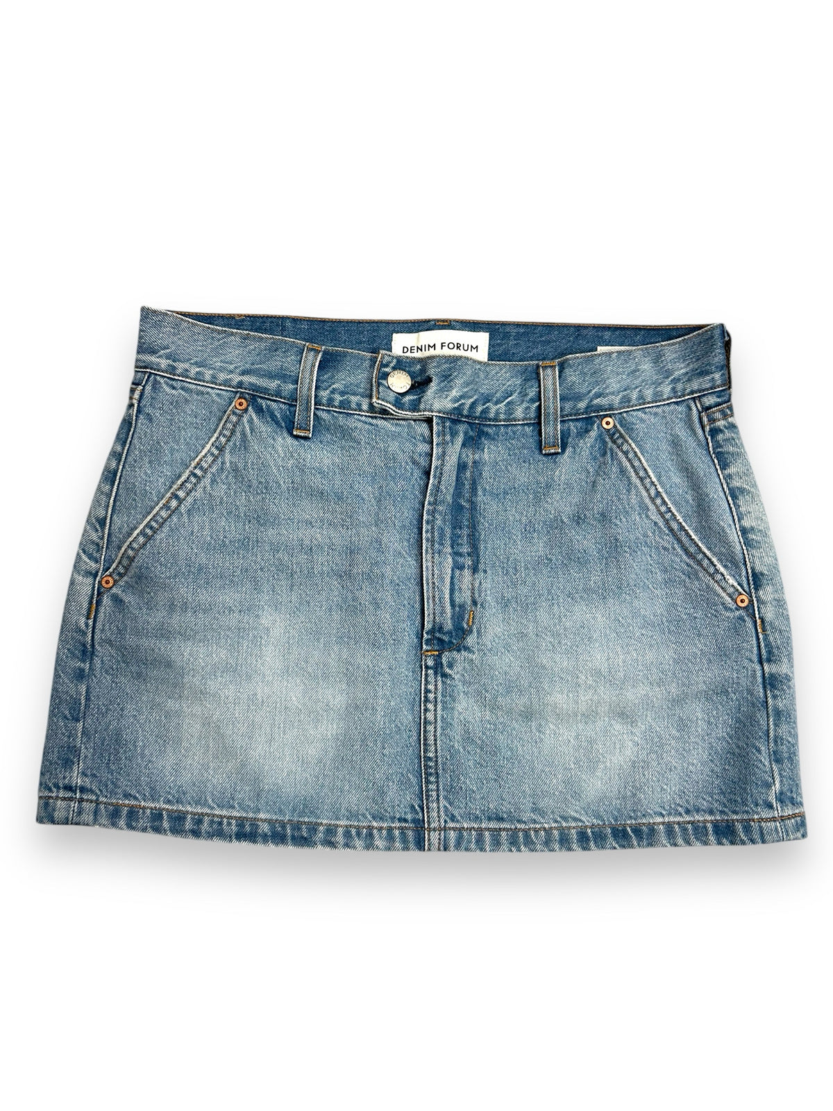 ARITZIA DENIM FORUM THE 90s WORKWEAR MINI DENIM SKIRT SIZE 27