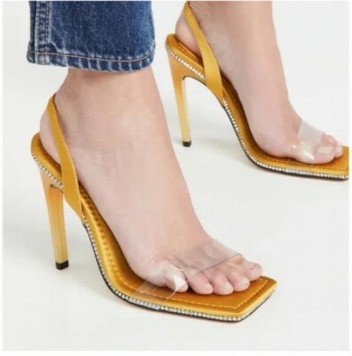 GOOD AMERICAN Size 9.5 GOLDENROD WSHOES-10