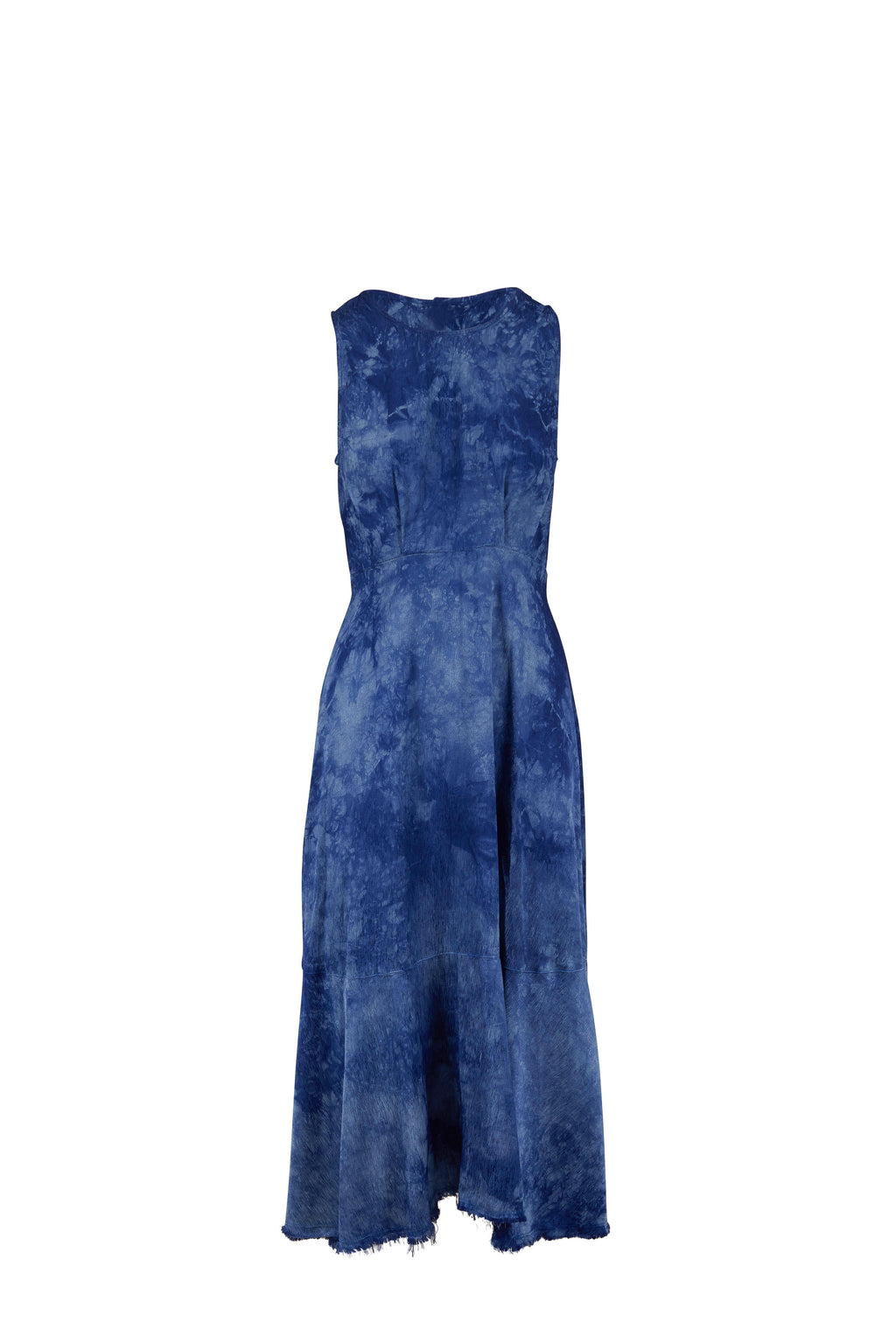 RAQUEL ALLEGRA FRIDA BLUE TIE DYE TANK DRESS SIZE 0