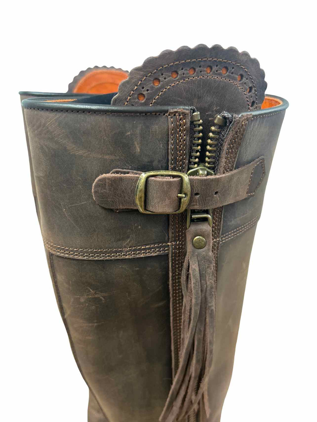 ANTHROPOLOGIE PENELOPE CHILVERS LONG TASSLE BOOT SIZE: 38