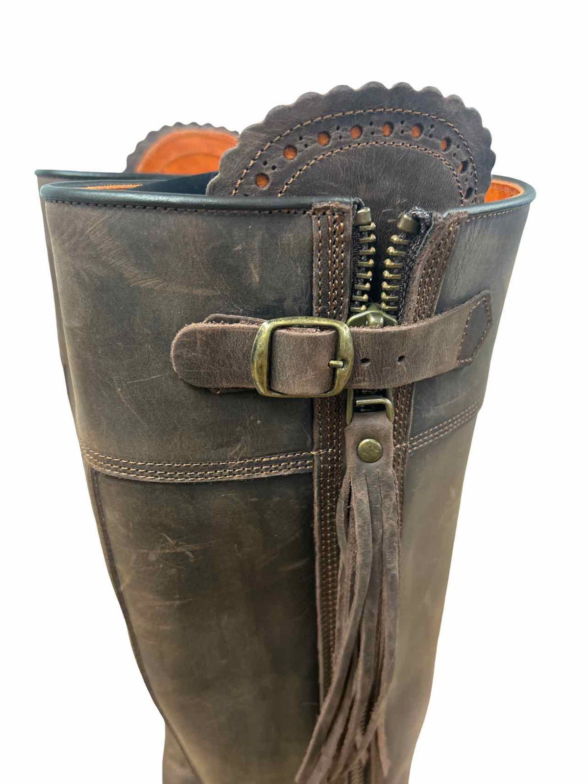 ANTHROPOLOGIE PENELOPE CHILVERS LONG TASSLE BOOT SIZE: 38
