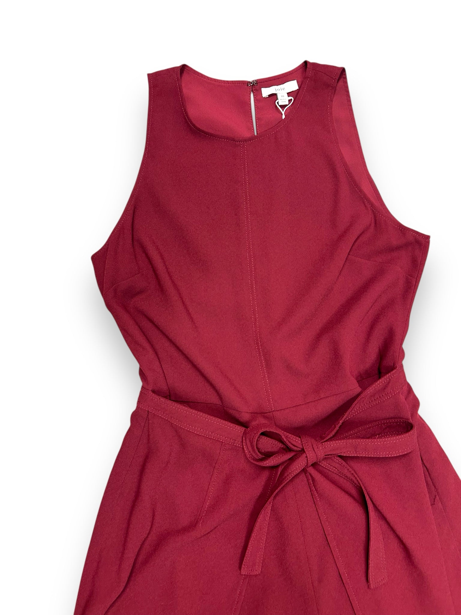 NWT JOIE MAIRED RED WIDE LEG SLEEVELESS JUMPSUIT SIZE 10