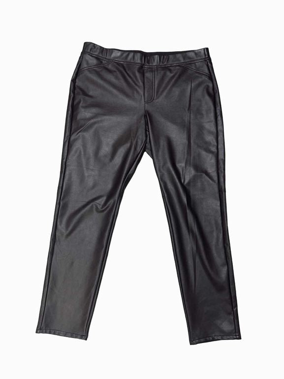 JJILL EGAN LEATHER PULL ON PANT SIZE: L