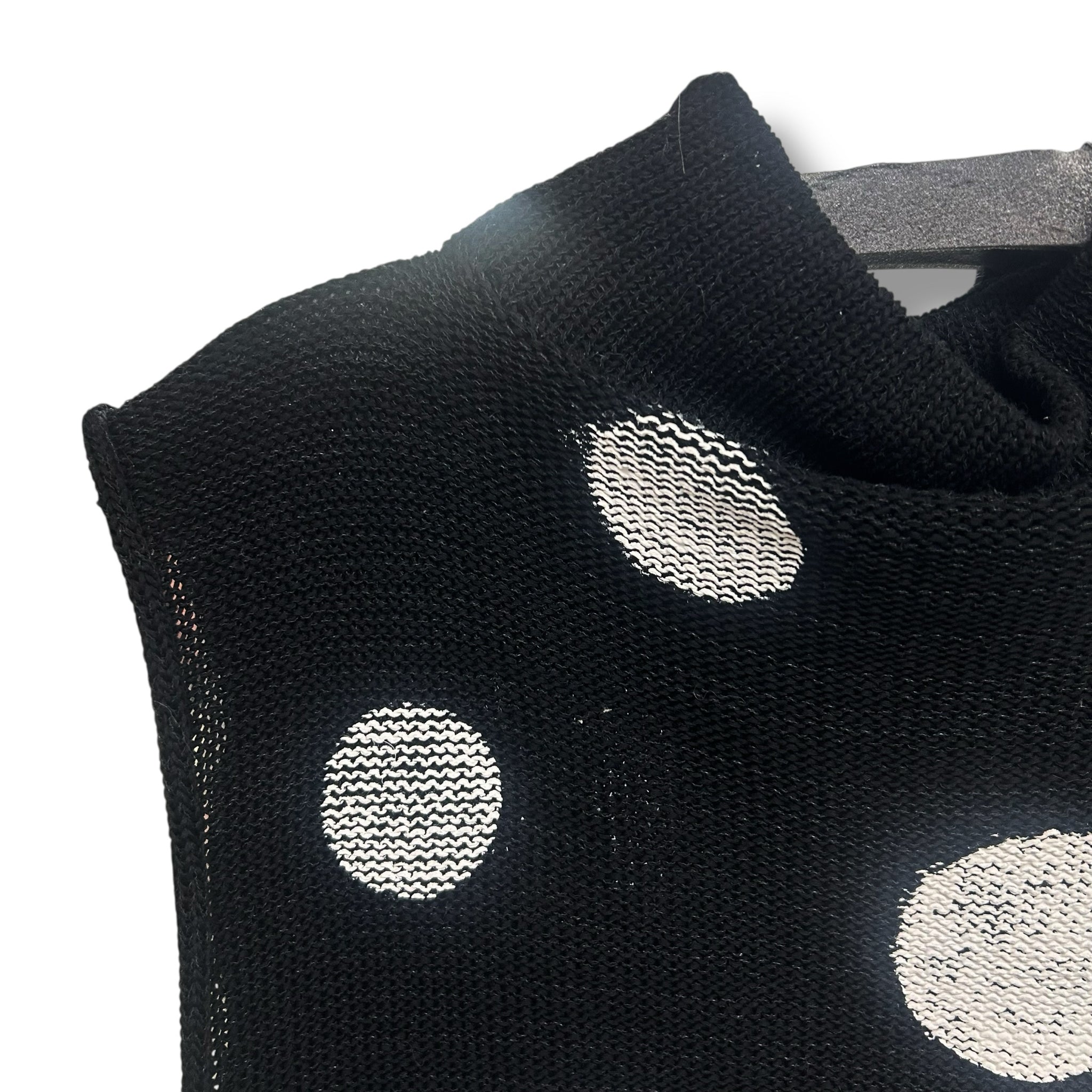 PAPER TEMPLES 100% COTTON PAINTED CIRCLES KNIT VEST TOPPER SIZE MEDIUM