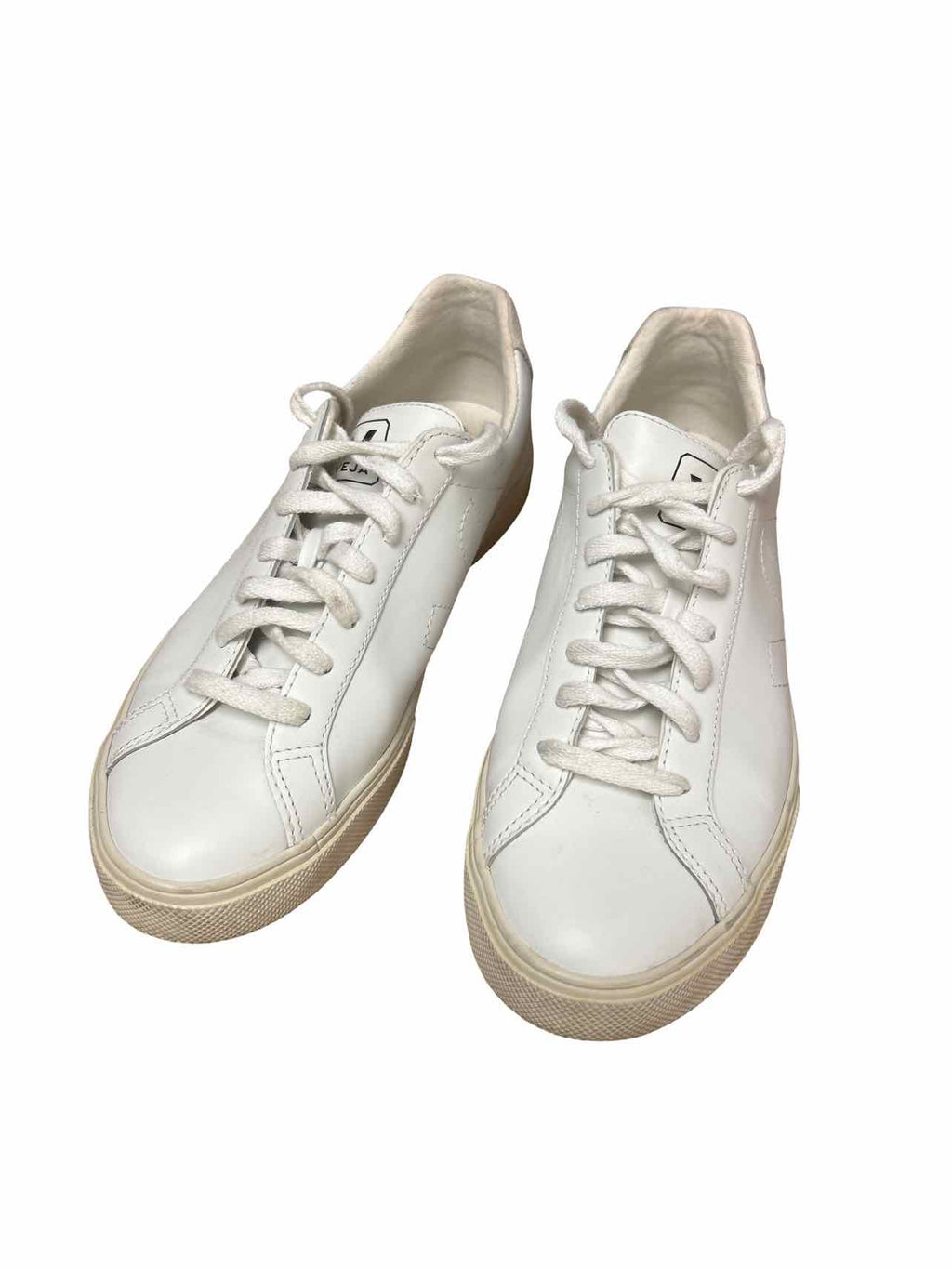 VEJA ESPLAR LEATHER LOGO SNEAKERS SIZE: 8