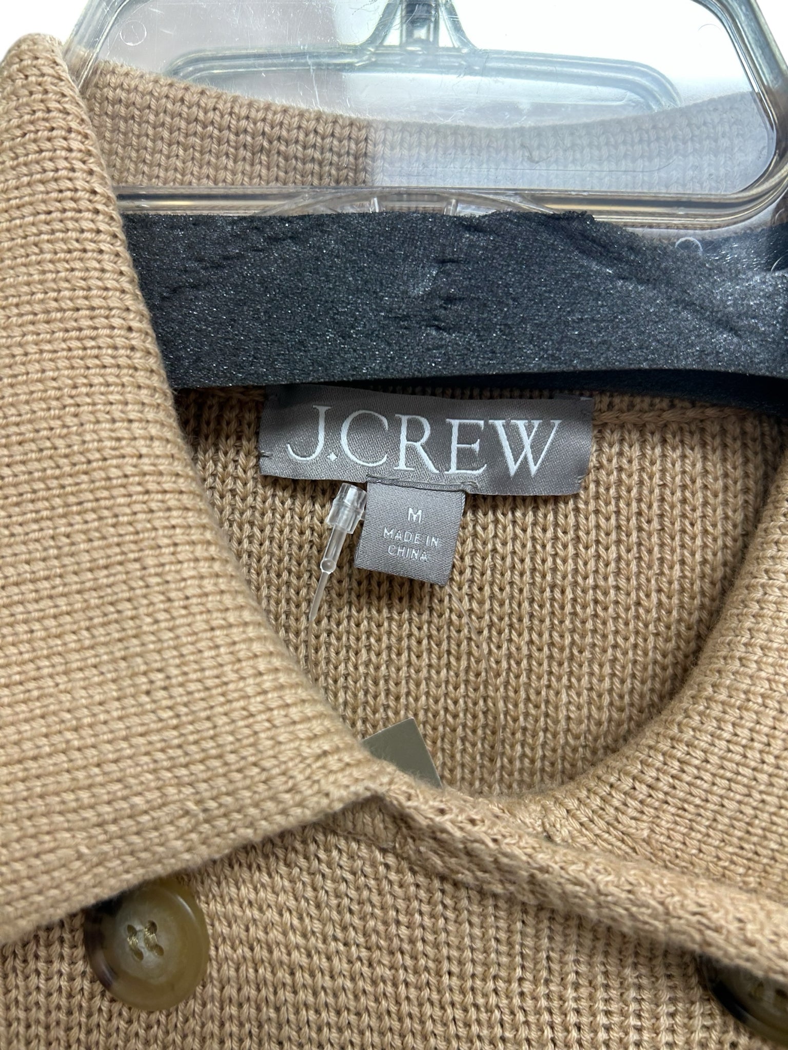 NWT JCREW MARIELLE CROPPED CARDIGAN CARMEL KNIT SIZE MEDIUM