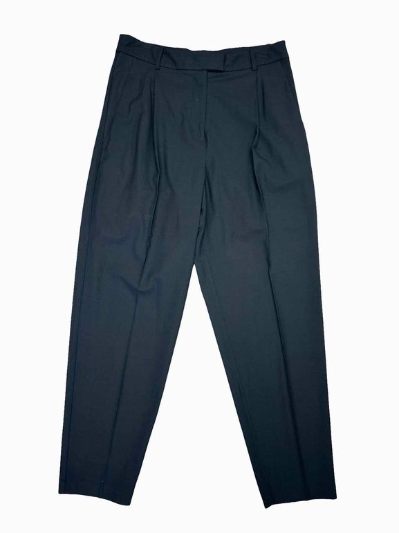 KIT AND ACE WOOL CASHMERE BLEND PLEATED TAPERED TROUSER SIZE: 12