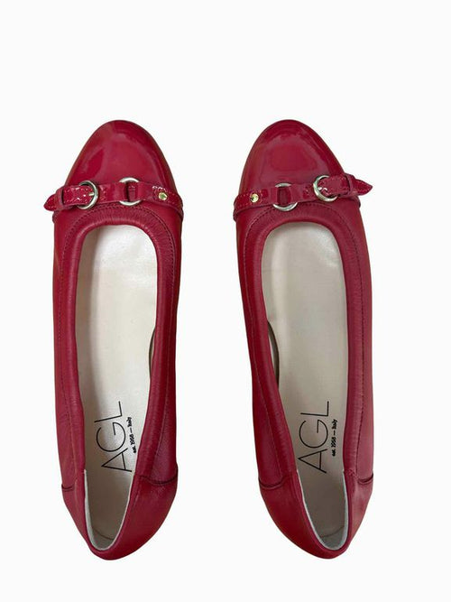 AGL  NEW ITALIAN LEATHER BALLET FLATS SIZE: 39