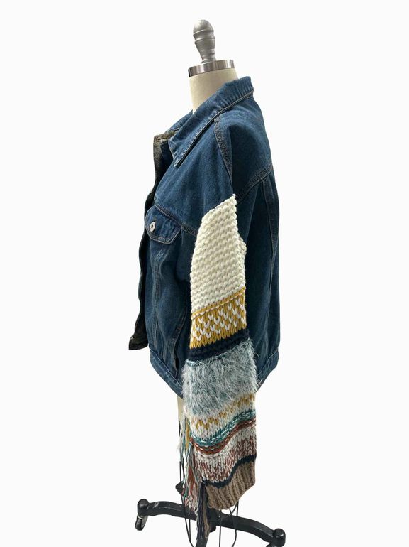 ANTHROPOLOGIE POL SUKIE CROCHET SLV JACKET SIZE: XL