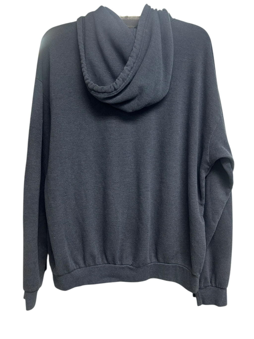 AVIATOR NATION OVERSIZED CHARCOAL LOGO HOODIE SIZE MEDIUM