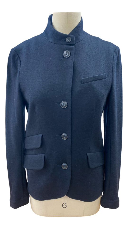 RAG & BONE SLADE JAPANESE WOOL BLAZER IN DEEP TRUE NAVY SIZE 8