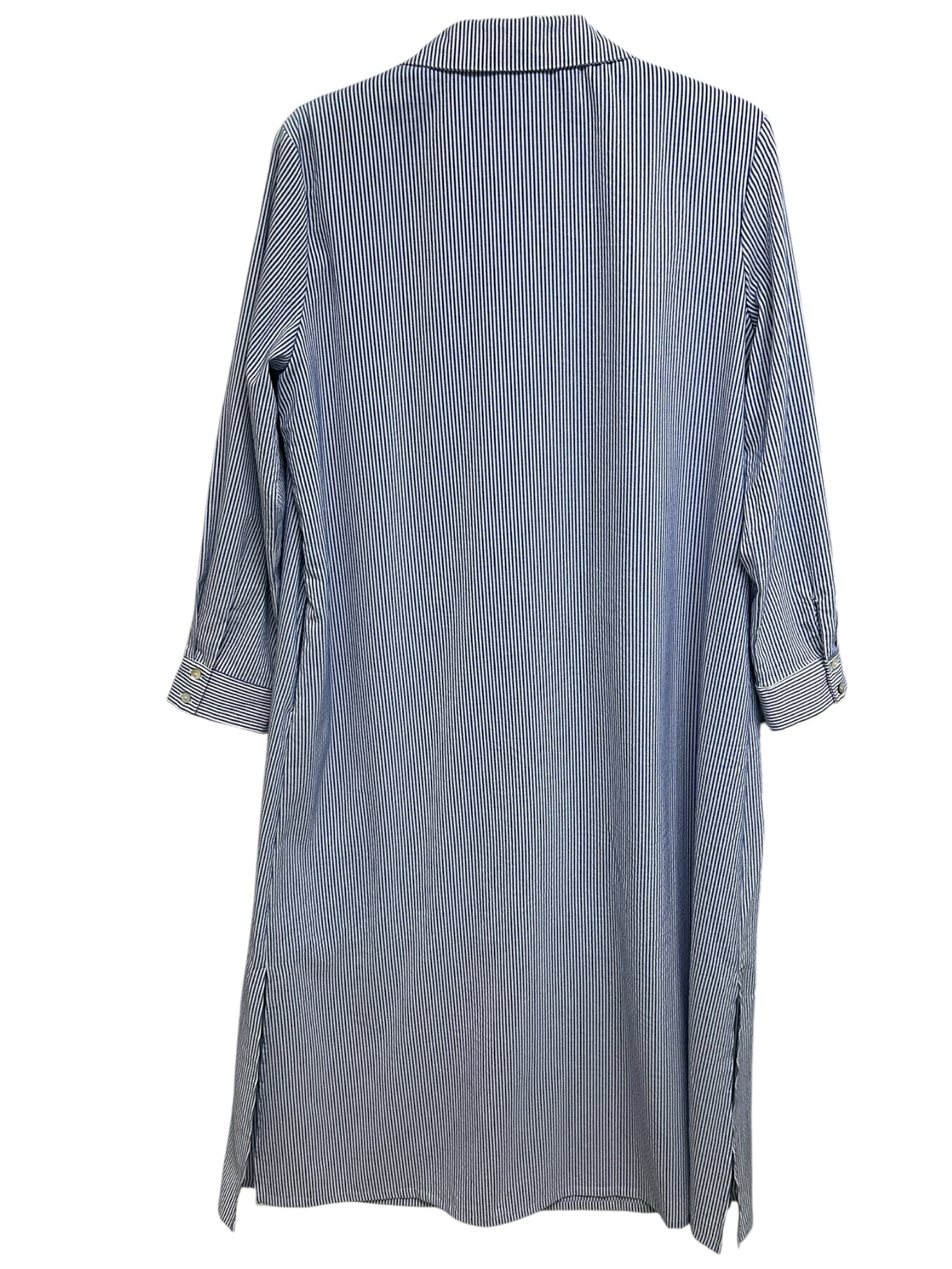 TUCKERNUCK POMANDER PLACE BLUE STRIPE MAXI GRIFFIN DRESS SIZE XL