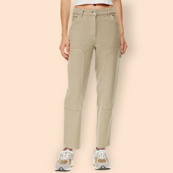 ANTHROPOLOGIE ARITZIA WILFRED BRENNAN HIGH WAISTED KHAKI PANT SIZE 8