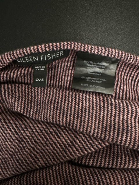 EILEEN FISHER ORGANIC COTTON/CASHMERE STRIPED INFINITY SCARF