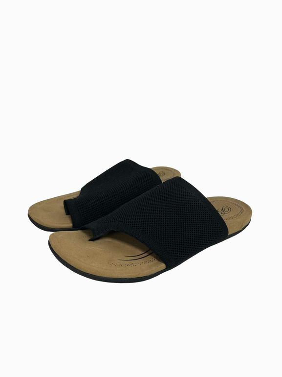 BIZA LAVISH BLACK THONG SANDAL SIZE: 40