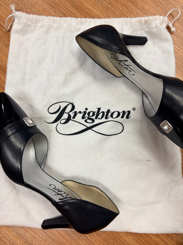 BRIGHTON LEATHER YOLO POINT TOE PUMP SIZE 10