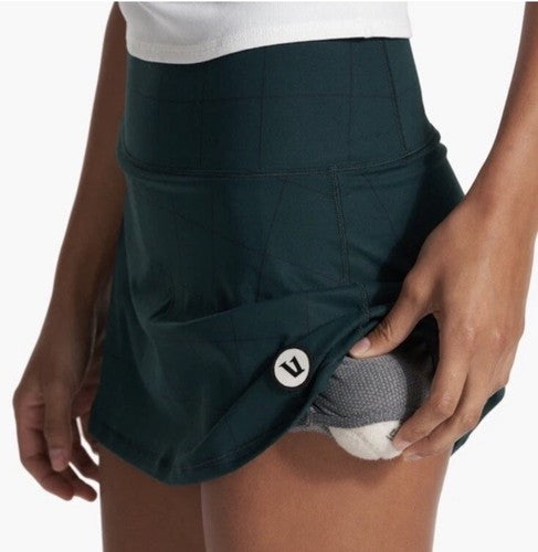 VUORI WINDOWPANE VOLLEY TENNIS SKORT GREEN SIZE XL