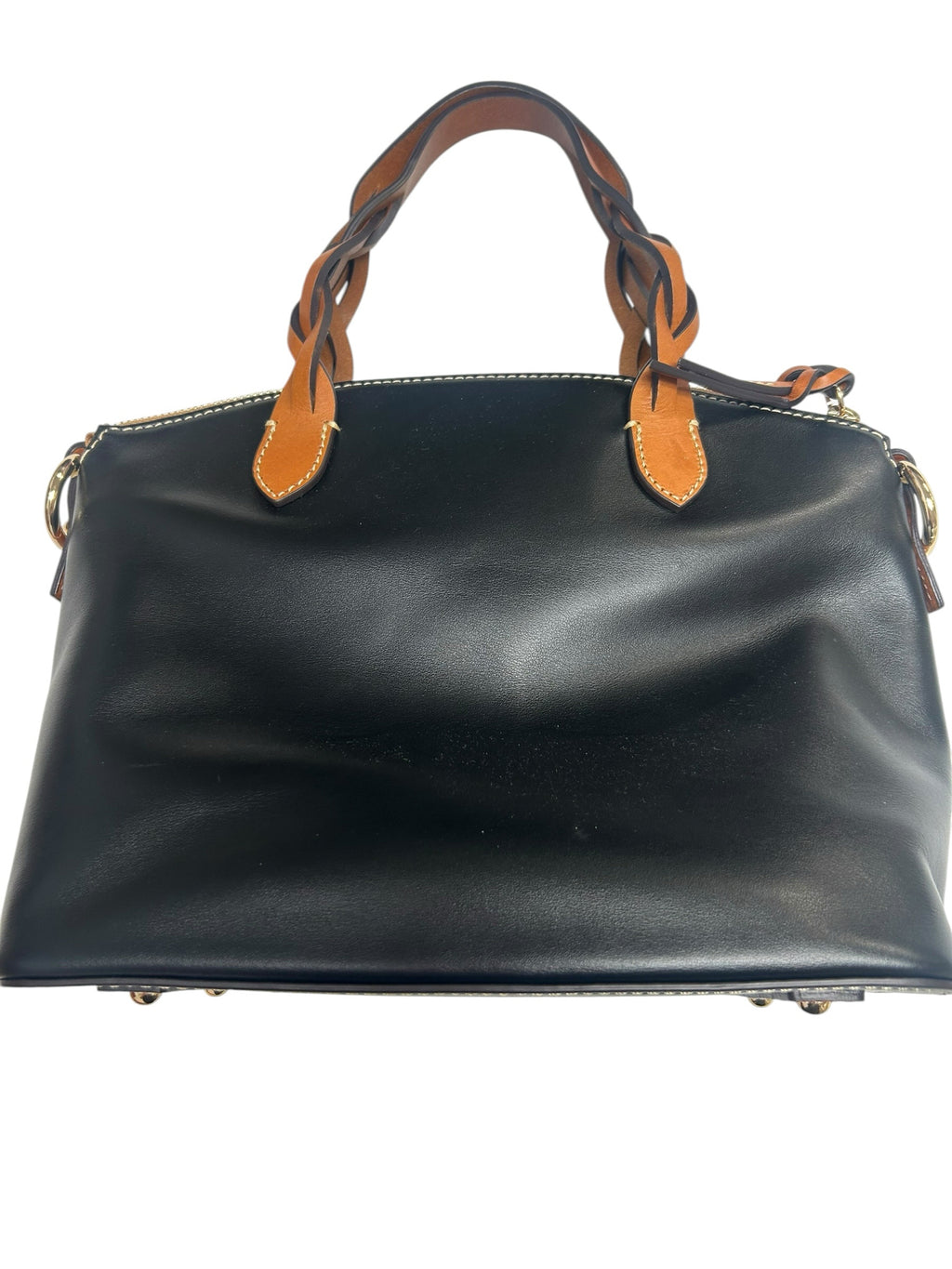 NWT DOONEY AND BOURKE WEXFORD LEATHER SMALL BLACK HEIDI SATCHEL PURSE