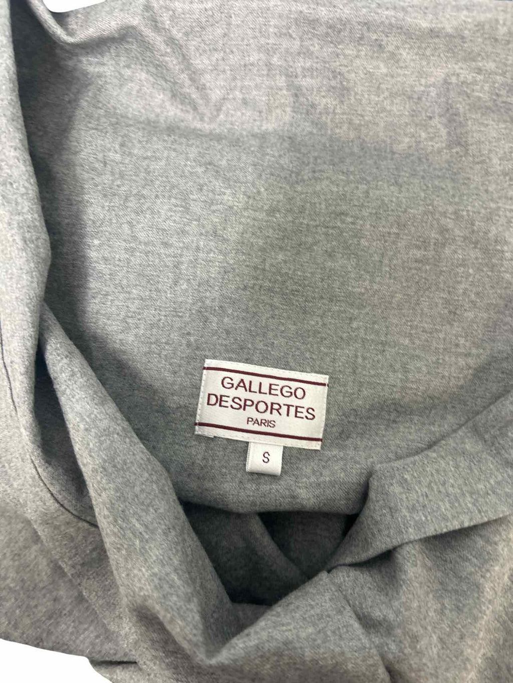 GALLEGO DESPORTES GARMENTORY 100% WOOL OVERSIZED SHAWL COLLAR BOXY TOP SIZE:S