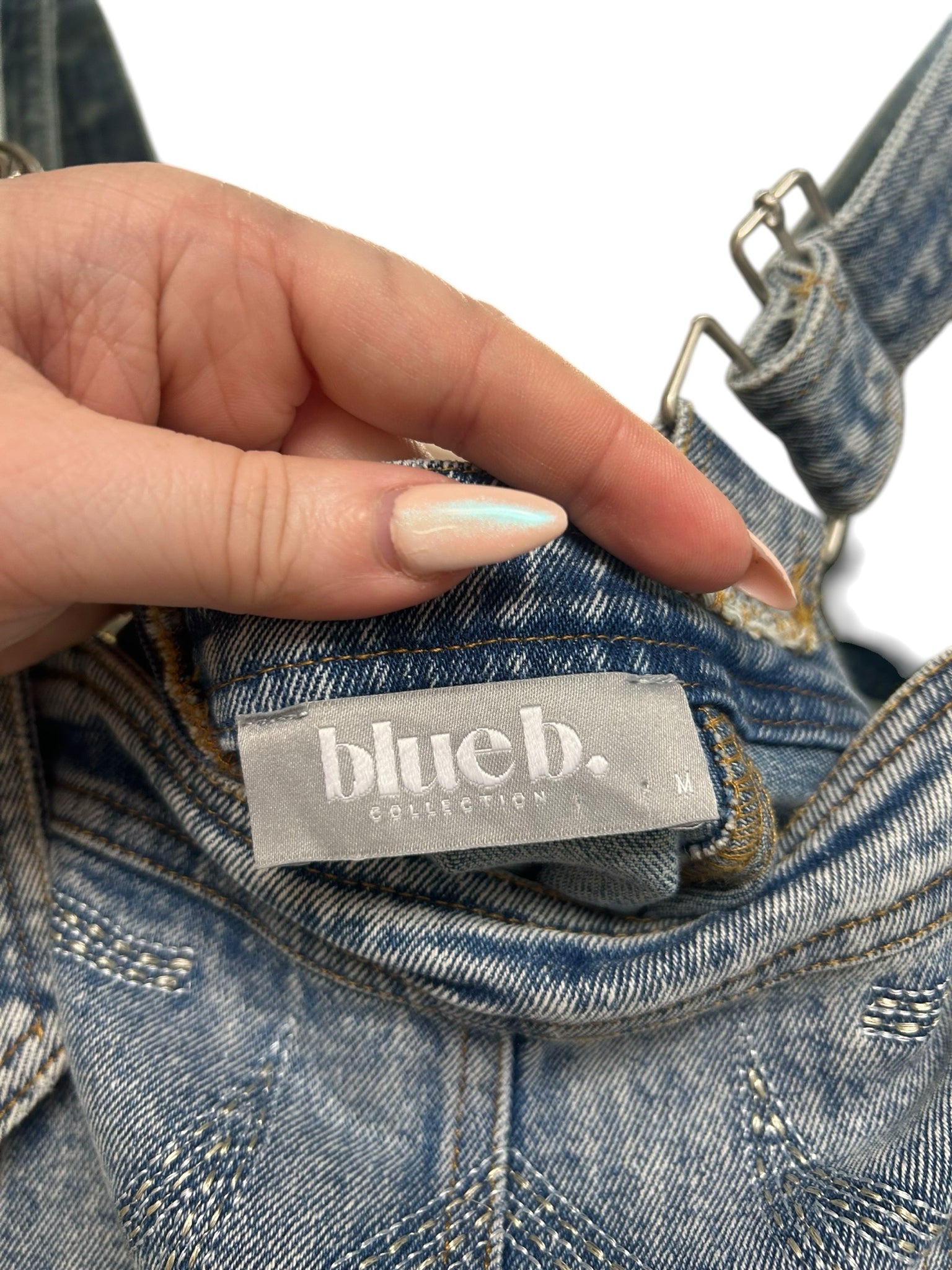 BUCKLE BLUE B MEDIUM WASH STUDDED WESTERN MINI DRESS SIZE MEDIUM