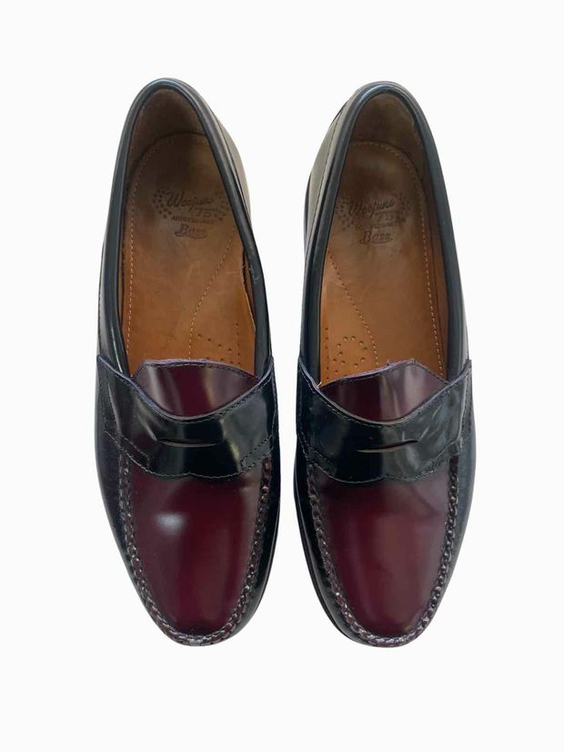 WEEJUNS LIMITED EDITION  FREEPORT WINE/BLACK PENNY LOAFER SIZE 9.5