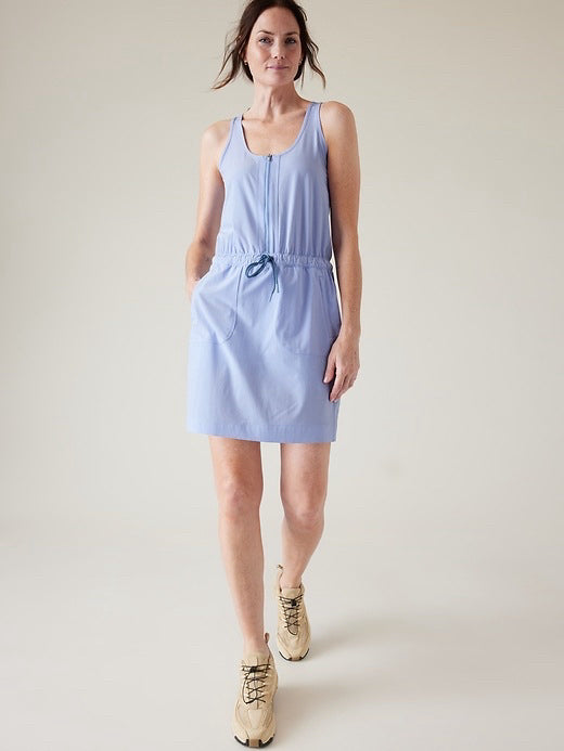 ATHLETA PALE BLUE EXPEDITION MINI TANK ATHLETIC SKORT DRESS SIZE 4
