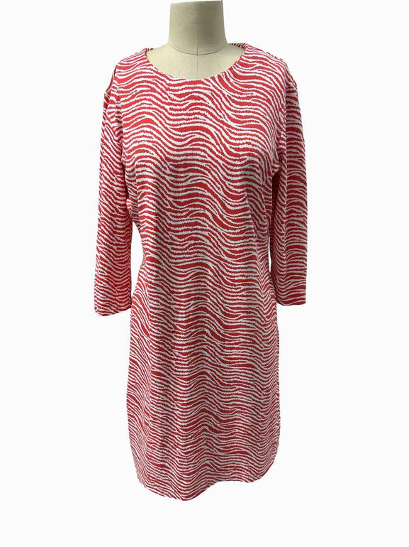 JMCLAUGHLIN SOPHIA CATALINA CLOTH RADIO WAVE DRESS SIZE: L