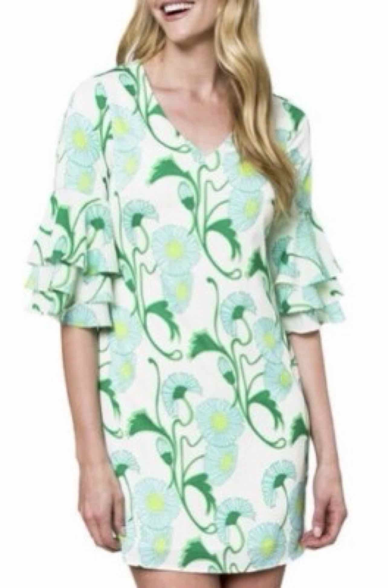 JULIE BROWN NEW! GREEN FLORAL DRESS SIZE: 8 WEARHOUSE CONSIGNMENT JULIE BROWN NEW! GREEN FLORAL DRESS SIZE: 8 WEARHOUSE CONSIGNMENT