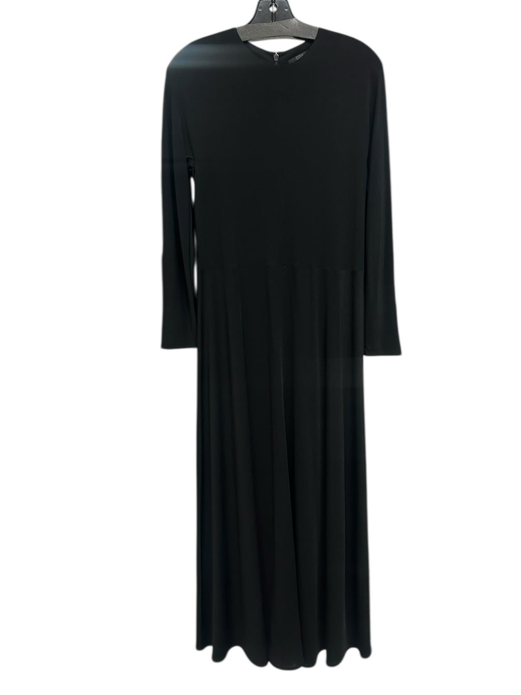 COS BLACK LONG SLEEVE SHEATH MINIMALIST FITTED MAXI DRESS SIZE XS