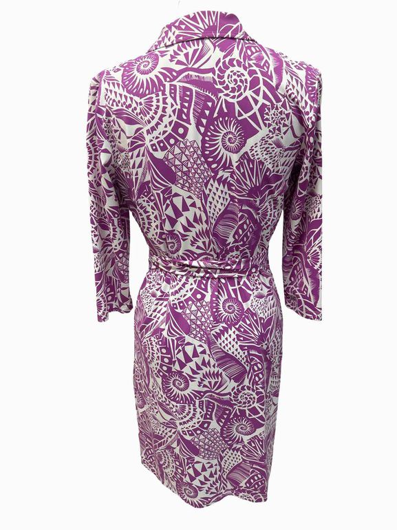 JMCLAUGHLIN PRINT WRAP DRESS SIZE: M