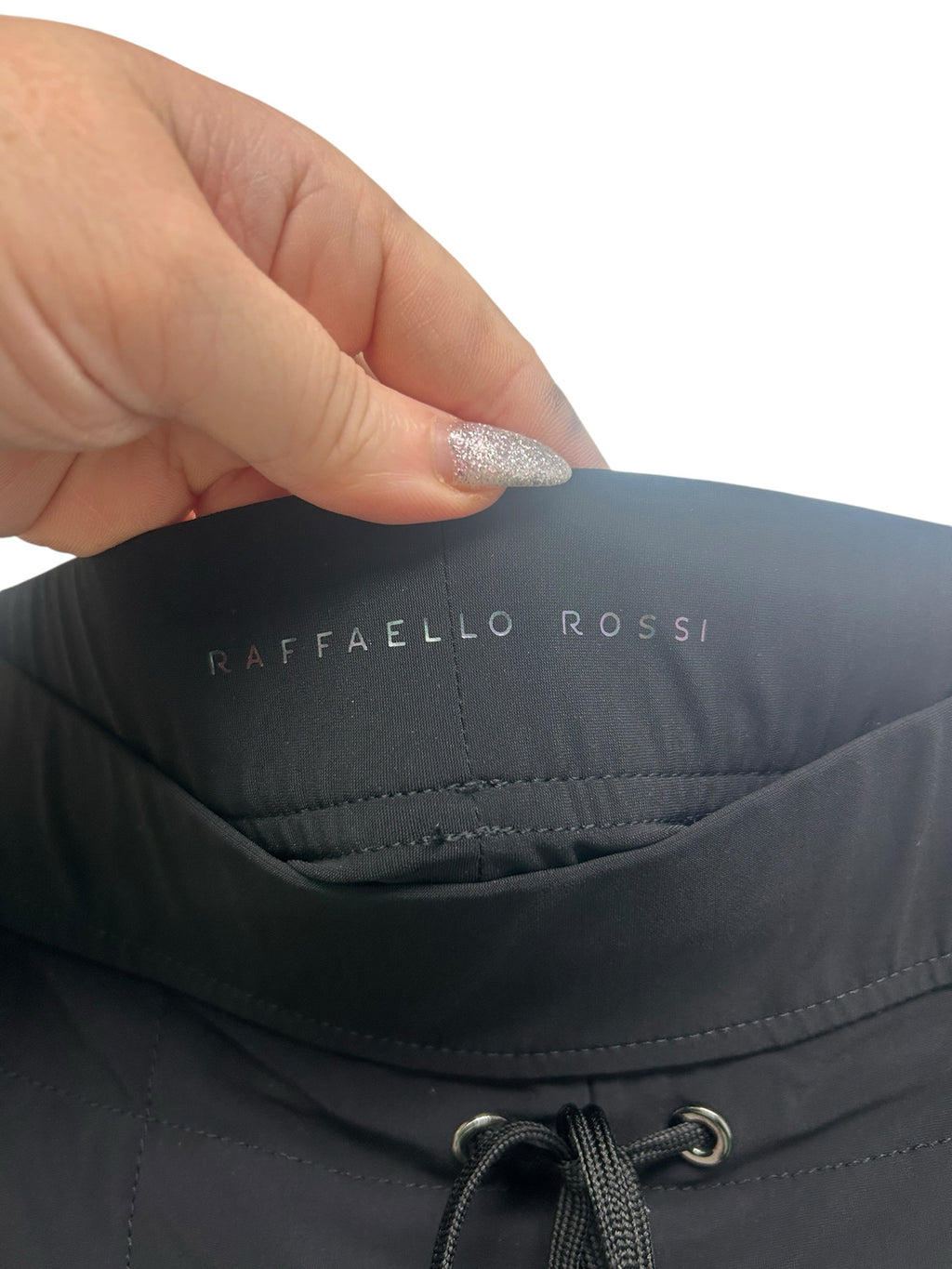 RAFFAELLO ROSSI CANDY STRETCH BLACK PULL ON JOGGER PANTS SIZE XXL