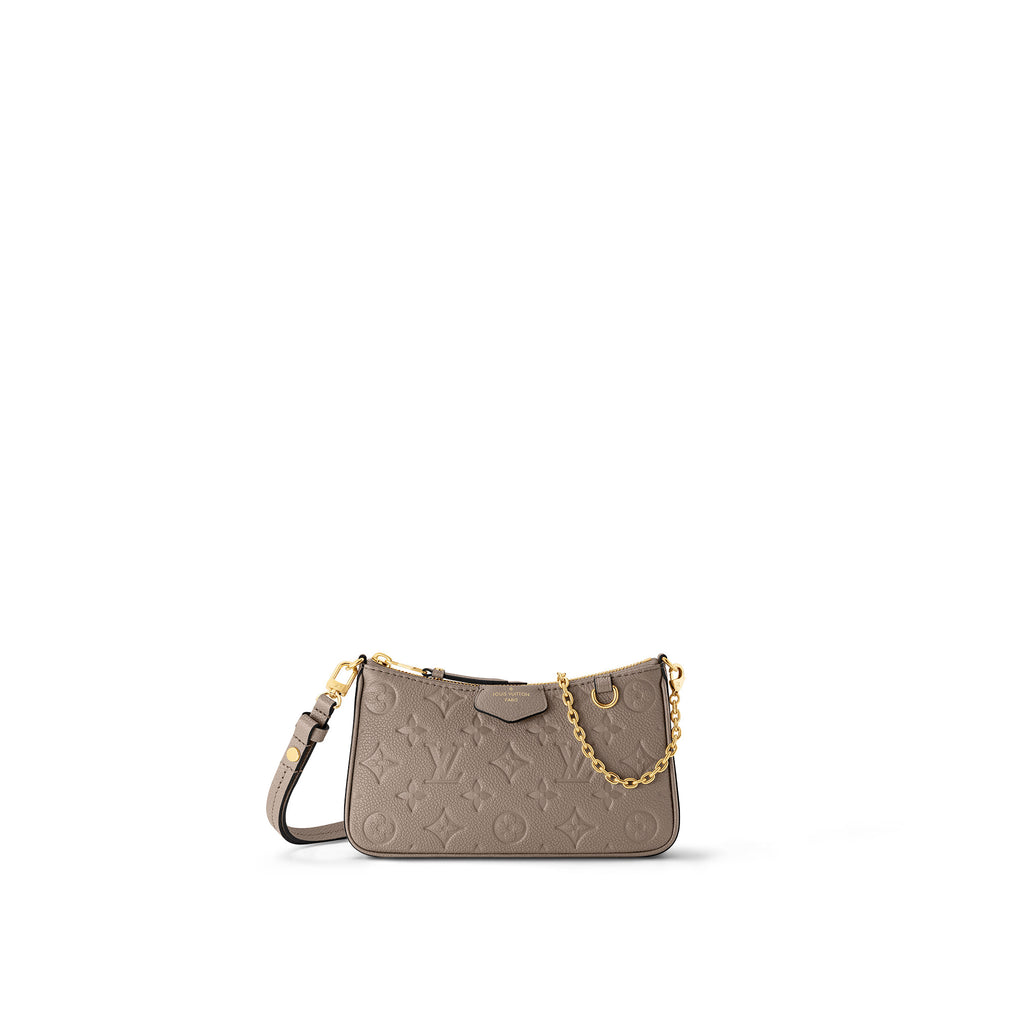 LOUIS VUITTON MONOGRAM EMPREINTE EASY POUCH ON STRAP IN TURTLEDOVE