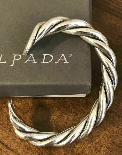 SILPADA B0014 STERLING TRIBAL TWISTED CUFF BRACELET
