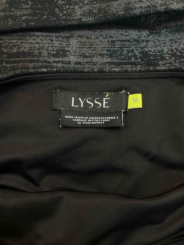 LYSSE BLACK FOIL LEGGING SIZE M