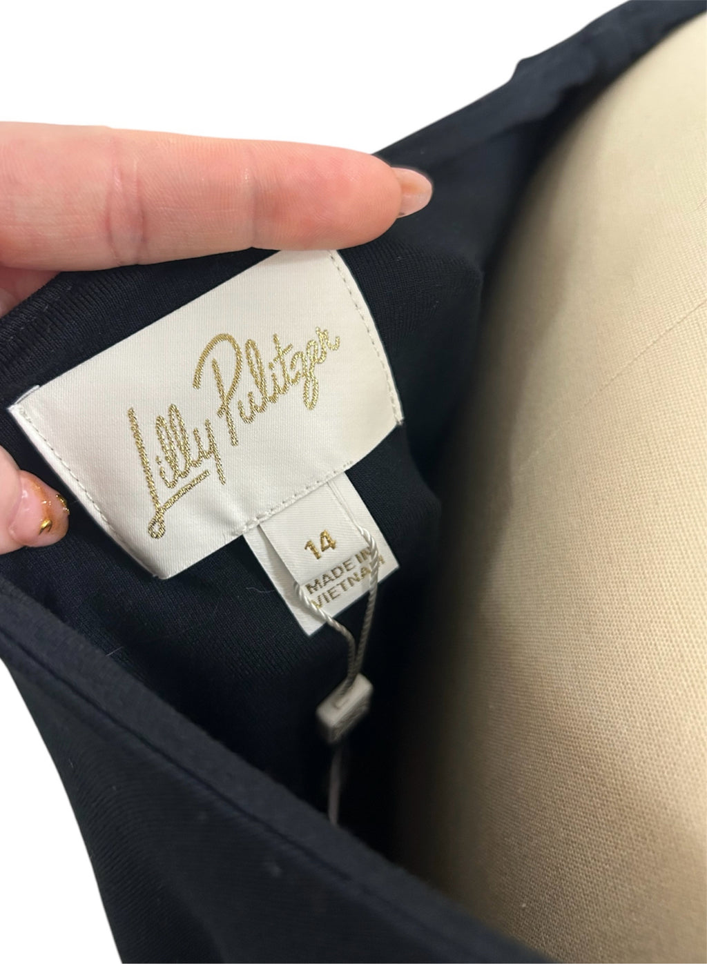 NEW! LILY PULITZER ADALYN BLACK TWIST FRONT MINI DRESS SIZE 14