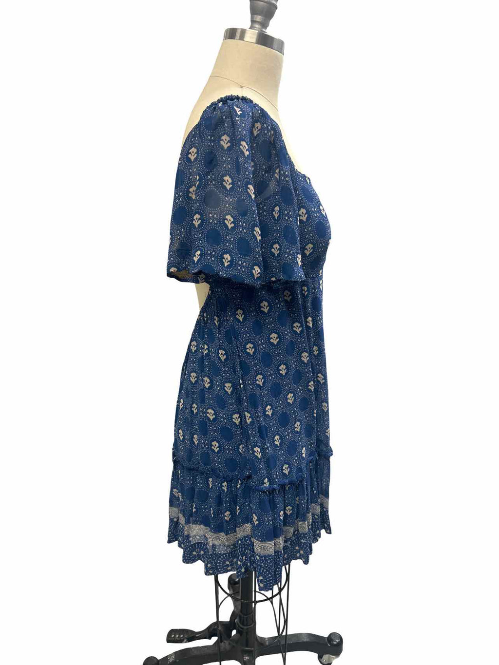 ANTHROPOLOGIE MAEVE SMOCKED MINI DRESS SIZE: S