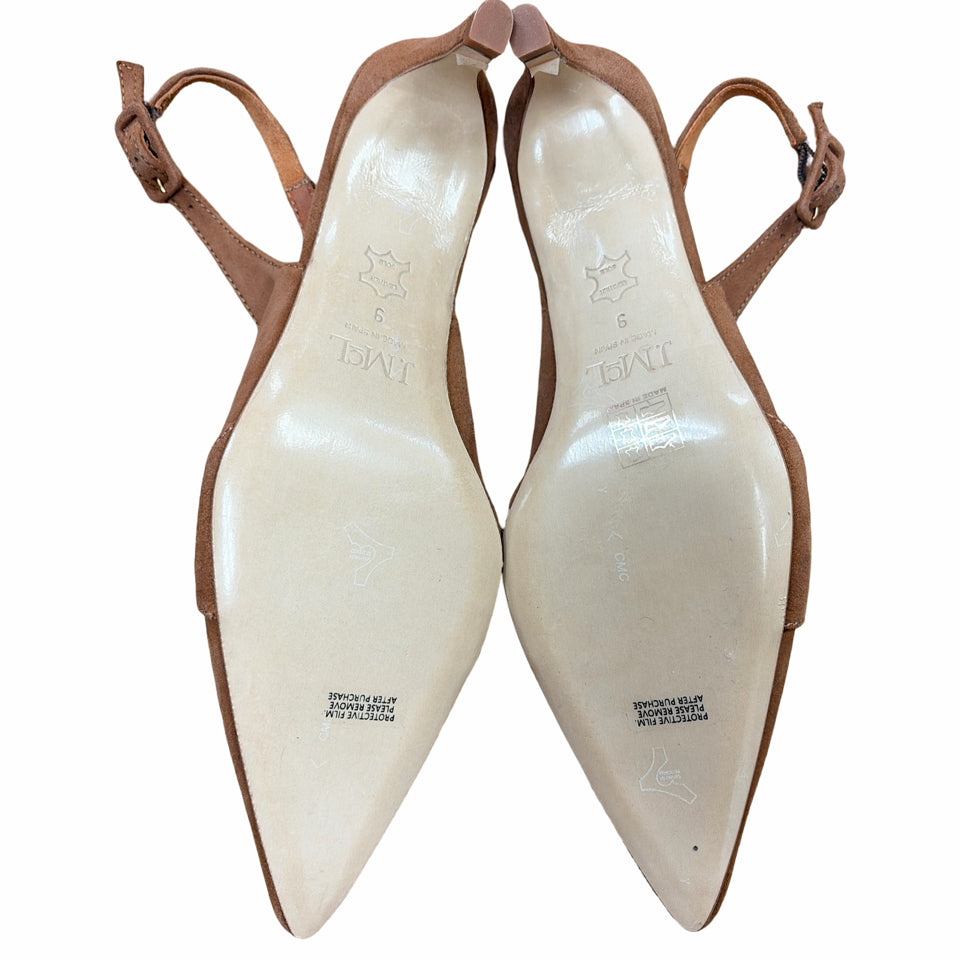 J MCLAUGHLIN DORTHEA SUEDE SLINGBACK KITTEN HEEL SIZE 9
