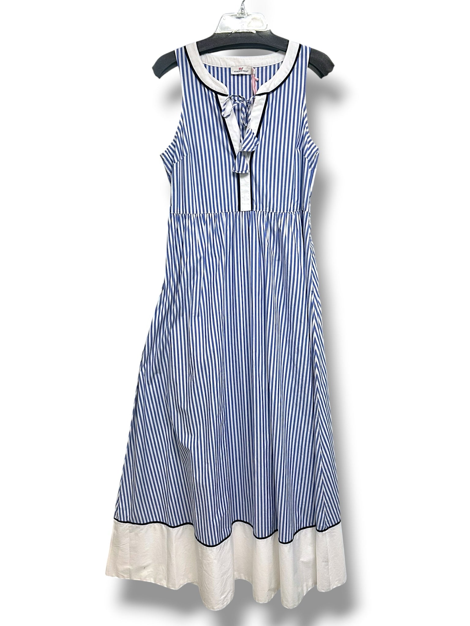 NWT VINEYARD VINES GRIER MAXI SLEEVELESS BLUE STRIPE MAXI DRESS SIZE 10