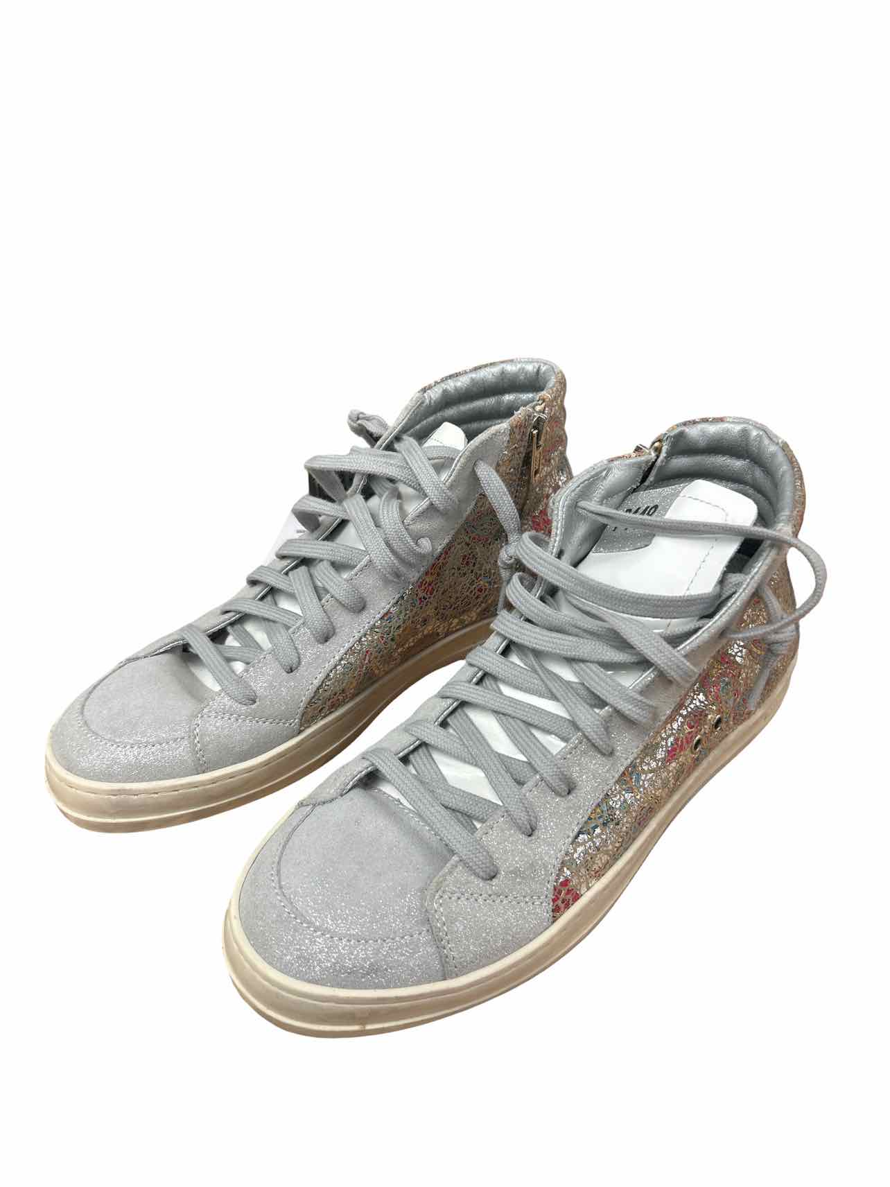ANTHROPOLOGIE P448 PAISLEY SKATE HIGH-TOP SNEAKER SIZE: 38
