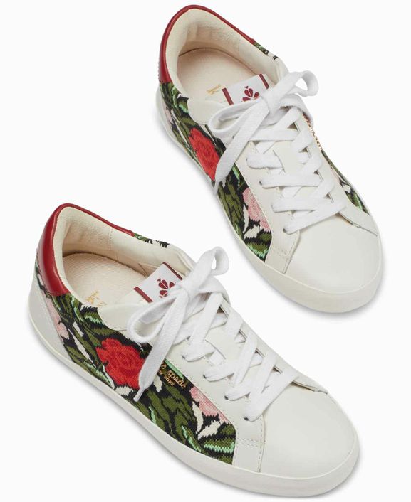 KATE SPADE ACE ROSE EMBROID SNEAKER SIZE: 7.5