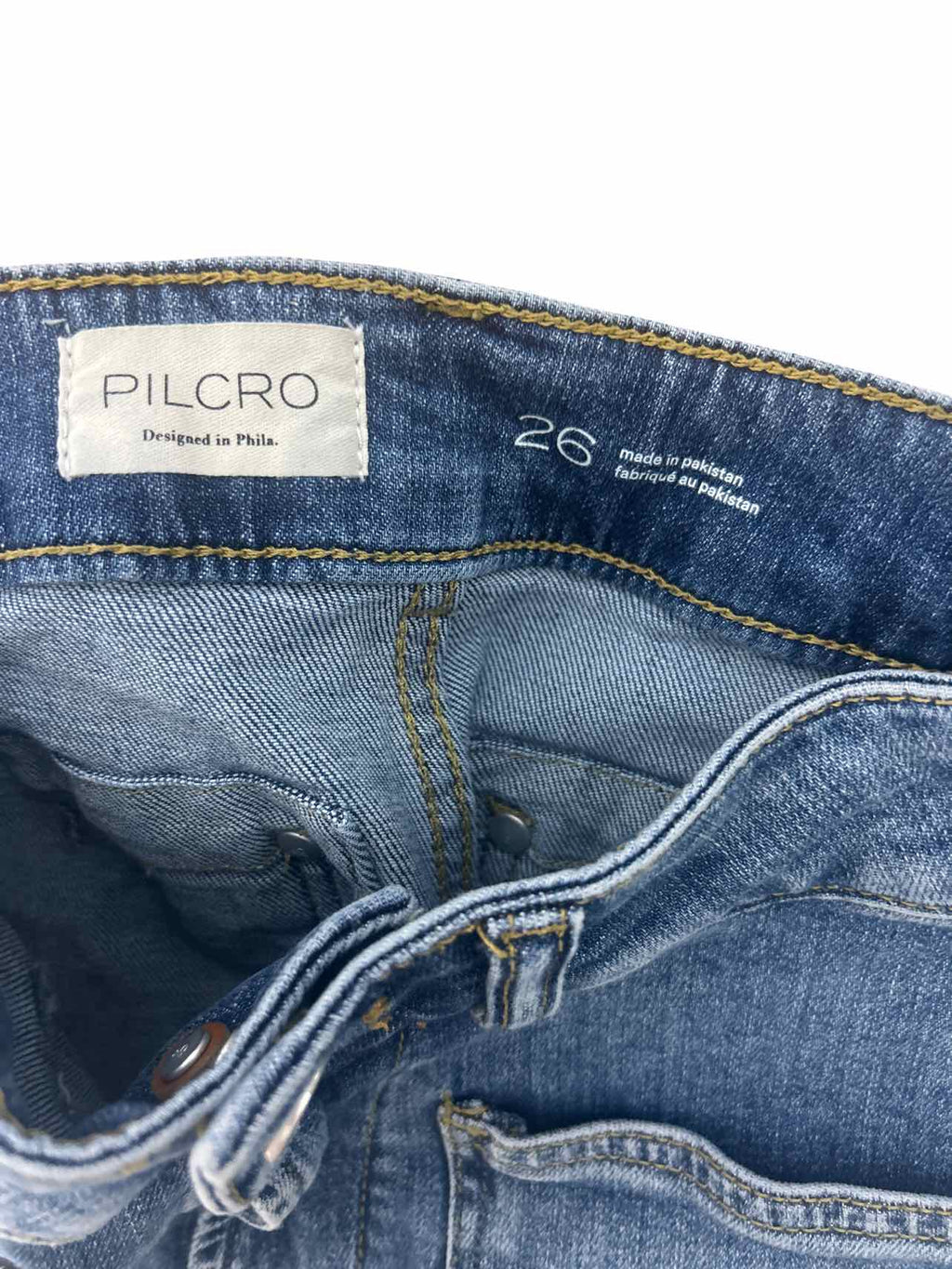 ANTHROPOLOGIE PILCRO THE WANDERER UTILITY POCKETS JEAN SIZE: 26