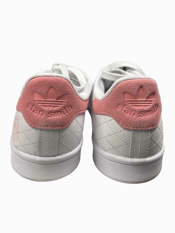 ADIDAS WHITE GLOW PINK QUILTED SNEAKER SIZE 10