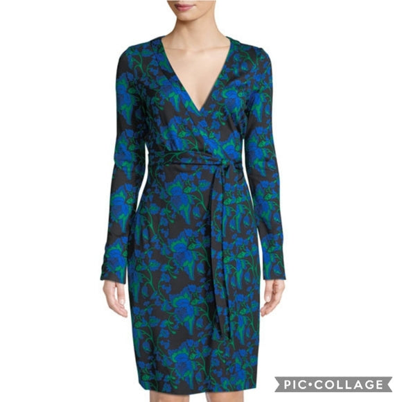 Dvf julian wrap outlet dress